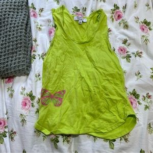 Neon frankies bikinis lac tank top